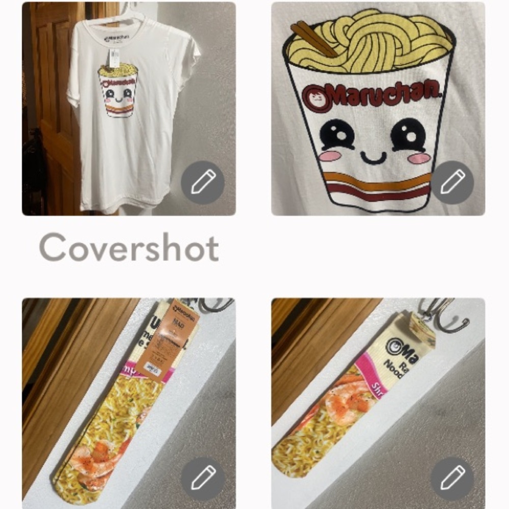 Maruchan Ramen🍜tee 1X+Ramen🧦🍤